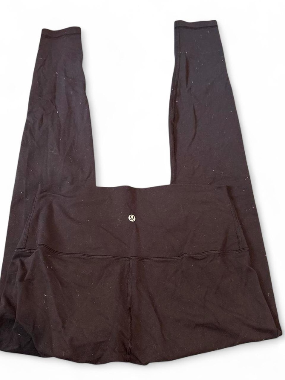 Lululemon Black Fold Over Full Length Leggings